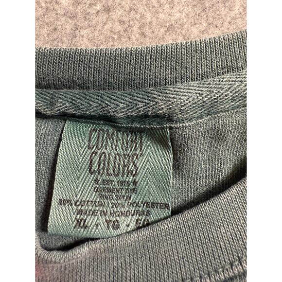 Women's Comfort Colors Dark Green Silver Prost Pullover Sweatshirt Sizze XL - Picture 3 of 10